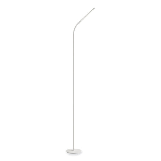 Safco Resi LED Floor Lamp, Gooseneck, 60" Tall, White (1017WH)