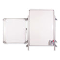 Ghent Nexus Double-Sided Portable Whiteboard Tablet, 27.88x27.88, White Surface, Satin Aluminum Frame (NEX101TM)