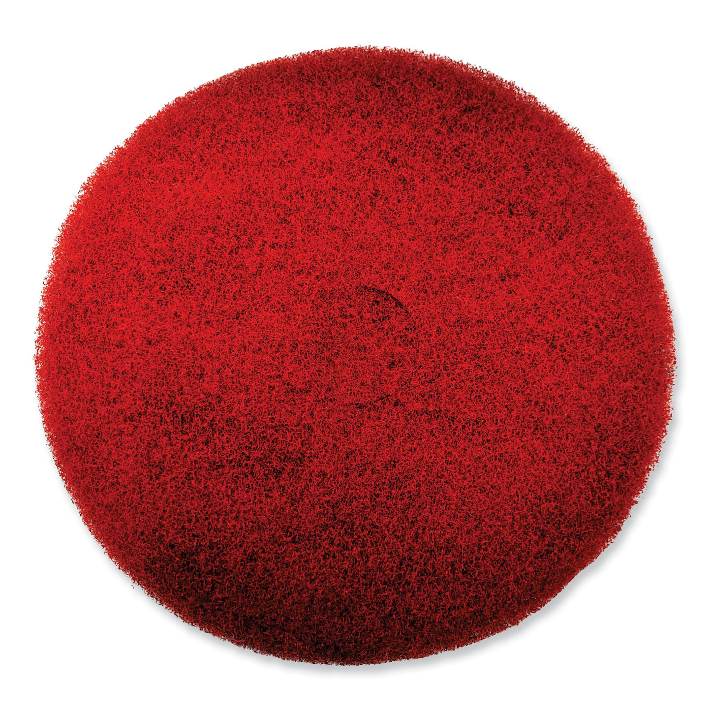 SC Johnson Professional EZ CARE Heavy Duty Scrub Pad, 16" Diameter, Red/Gray, 5/Carton (319310)