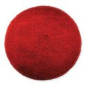 SC Johnson Professional EZ CARE Heavy Duty Scrub Pad, 13" Diameter, Red/Gray, 5/Carton (311174)