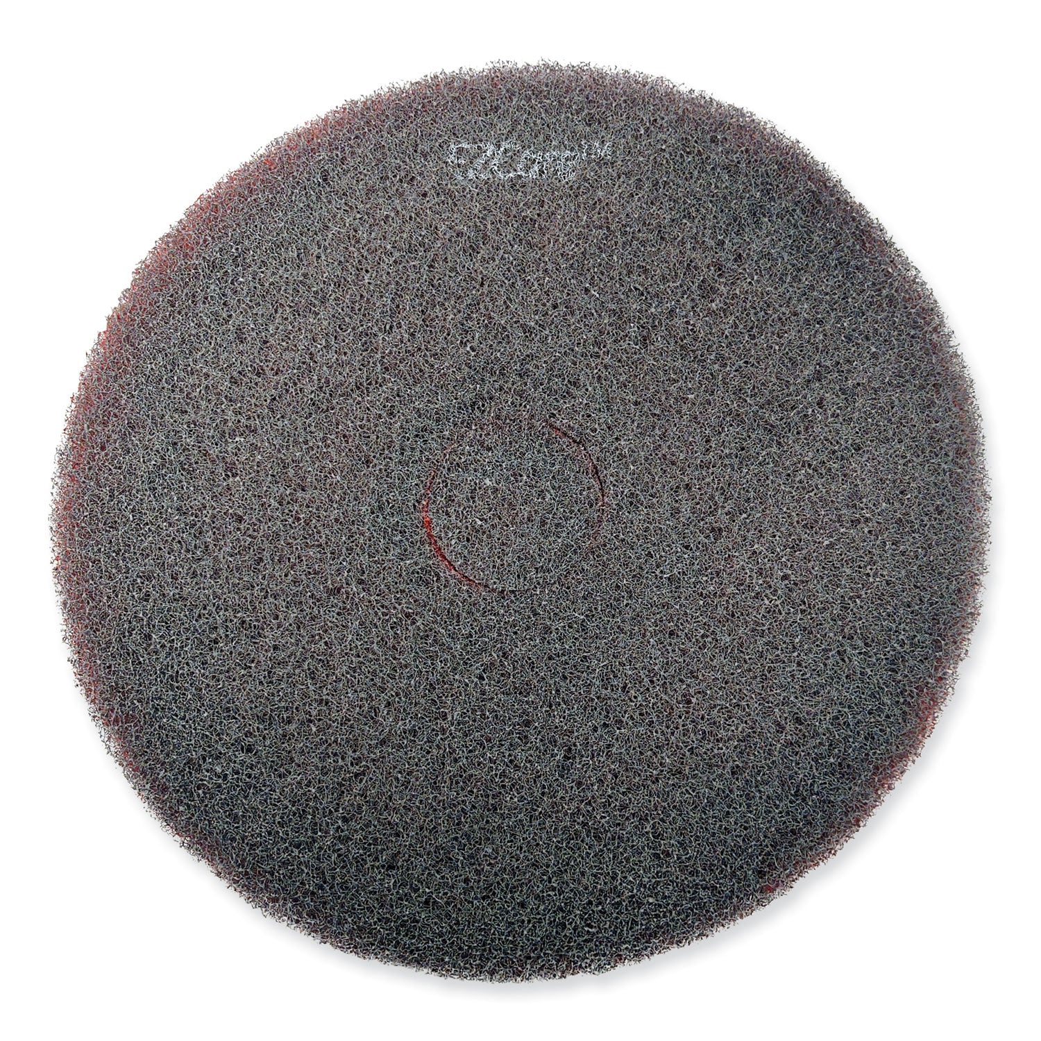 SC Johnson Professional EZ CARE Heavy Duty Scrub Pad, 13" Diameter, Red/Gray, 5/Carton (311174)