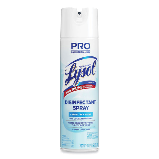 Lysol Disinfectant Spray, Crisp Linen, 19 oz Aerosol Spray (74828EA)