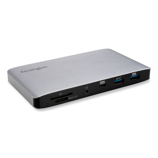 Kensington SD2480T Thunderbolt 3 Dual 4K Docking Station, Silver/Black (K38410NA)