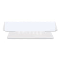 Universal Hanging File Folder Plastic Index Tabs, 1/3-Cut, Clear, 3.7" Wide, 25/Pack (43313)