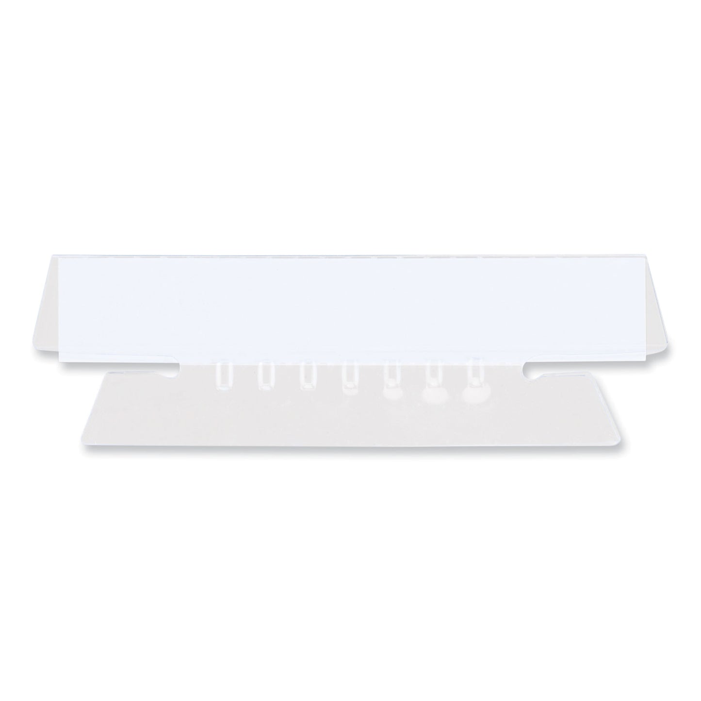 Universal Hanging File Folder Plastic Index Tabs, 1/3-Cut, Clear, 3.7" Wide, 25/Pack (43313)