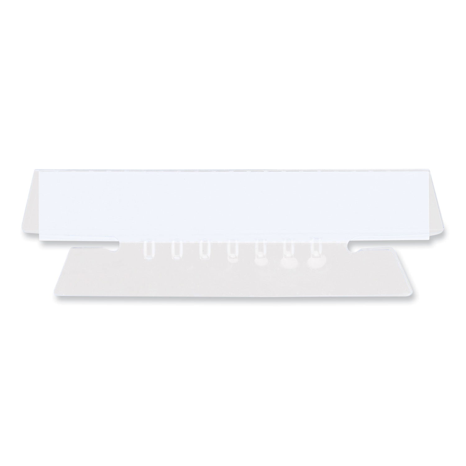 Universal Hanging File Folder Plastic Index Tabs, 1/3-Cut, Clear, 3.7" Wide, 25/Pack (43313)