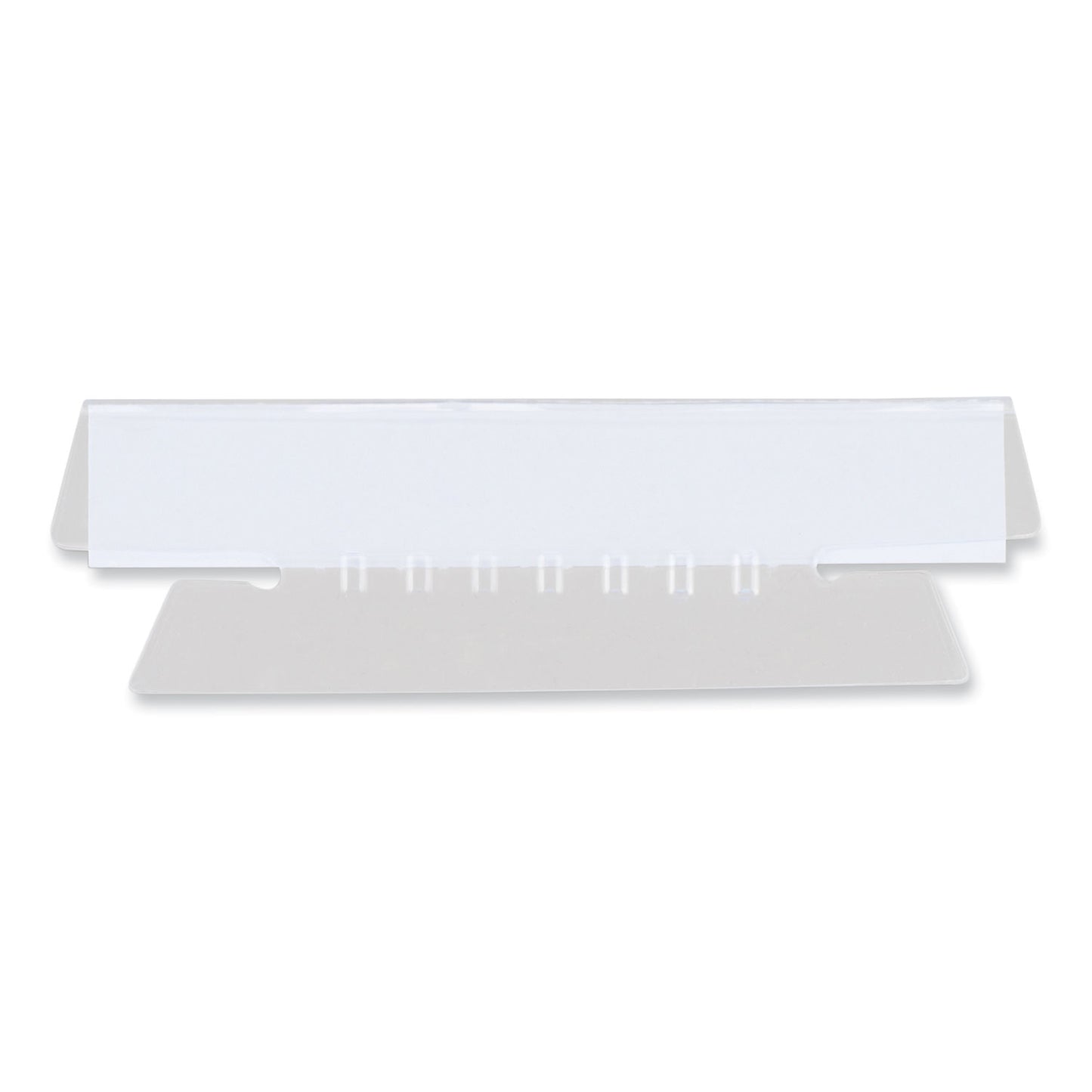 Universal Hanging File Folder Plastic Index Tabs, 1/3-Cut, Clear, 3.7" Wide, 50/Pack (43314)