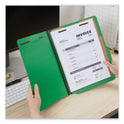 Universal Bright Colored Pressboard Classification Folders, 2" Expansion, 2 Dividers, 6 Fasteners, Letter Size, Emerald Green, 10/Box (10302)