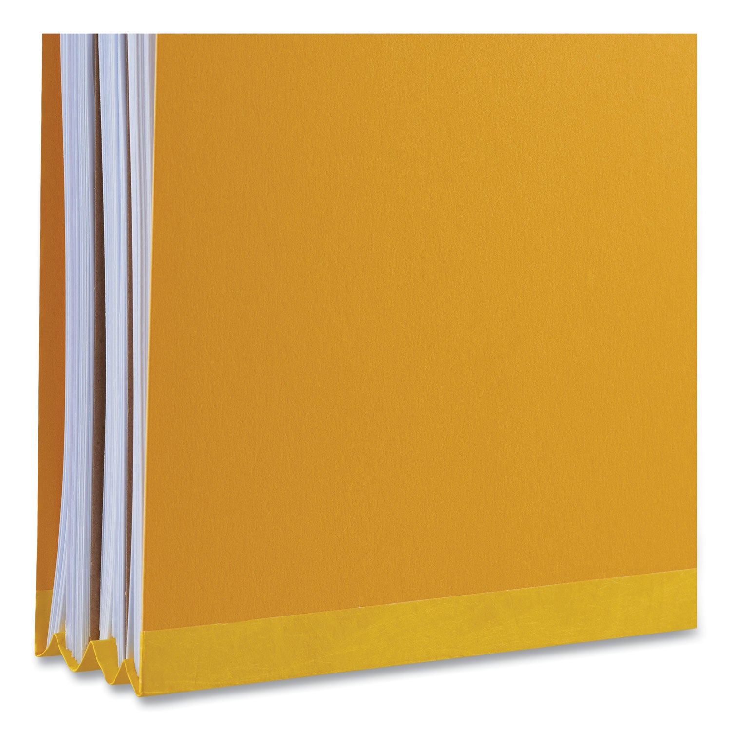 Universal Bright Colored Pressboard Classification Folders, 2" Expansion, 2 Dividers, 6 Fasteners, Letter Size, Yellow Exterior, 10/Box (10304)