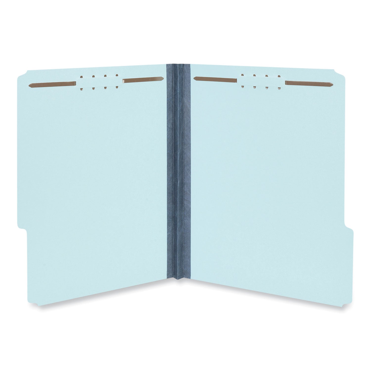 Universal Top Tab Classification Folders, 1" Expansion, 2 Fasteners, Letter Size, Light Blue Exterior, 25/Box (10415)