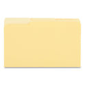 Universal Deluxe Colored Top Tab File Folders, 1/3-Cut Tabs: Assorted, Legal Size, Yellow/Light Yellow, 100/Box (10524)