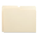 Universal Top Tab File Folders, 1/2-Cut Tabs: Assorted, Letter Size, 0.75" Expansion, Manila, 100/Box (12112)