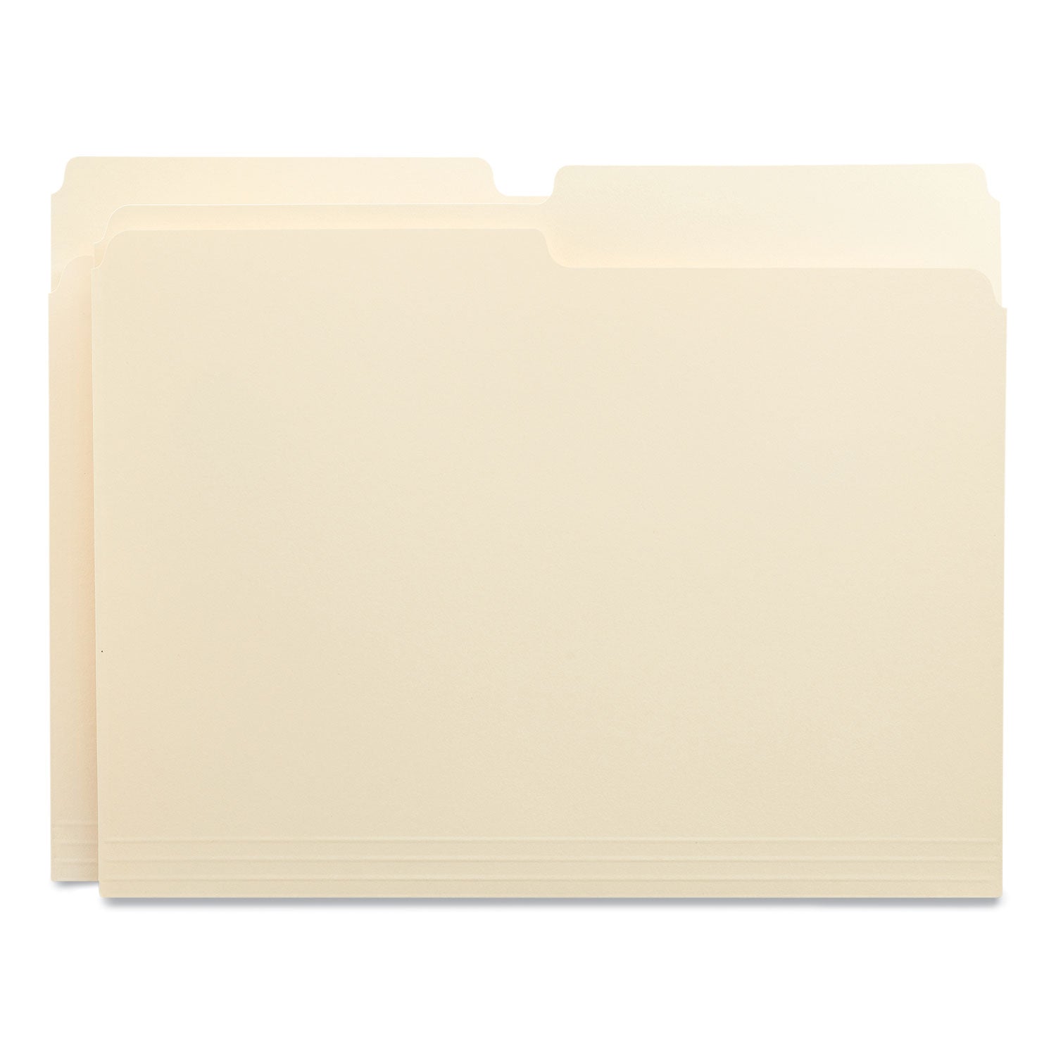 Universal Top Tab File Folders, 1/2-Cut Tabs: Assorted, Letter Size, 0.75" Expansion, Manila, 100/Box (12112)