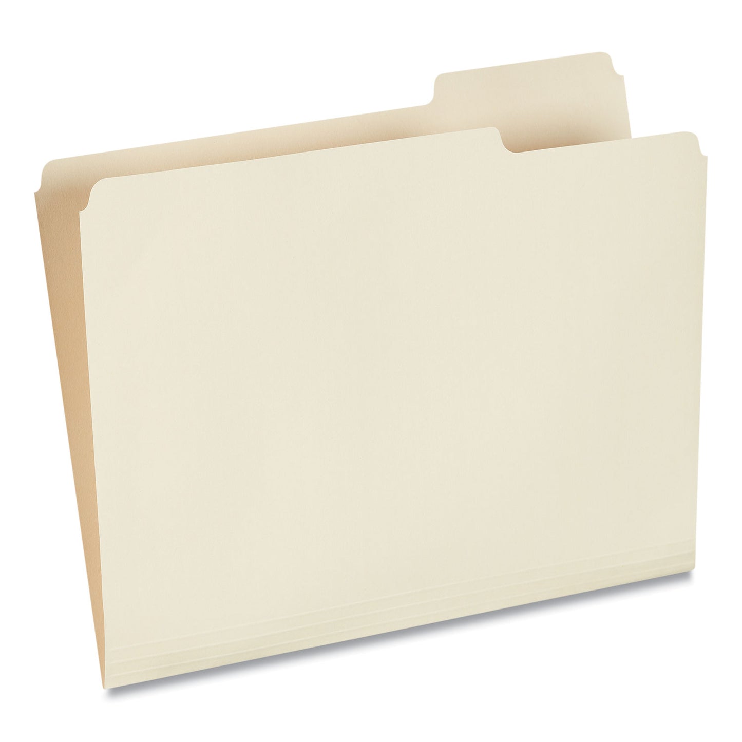 Universal Top Tab File Folders, 1/3-Cut Tabs: Right Position, Letter Size, 0.75" Expansion, Manila, 100/Box (12123)