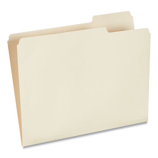 Universal Top Tab File Folders, 1/3-Cut Tabs: Right Position, Letter Size, 0.75" Expansion, Manila, 100/Box (12123)