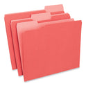 Universal Interior File Folders, 1/3-Cut Tabs: Assorted, Letter Size, 11-pt Stock, Red, 100/Box (12303)