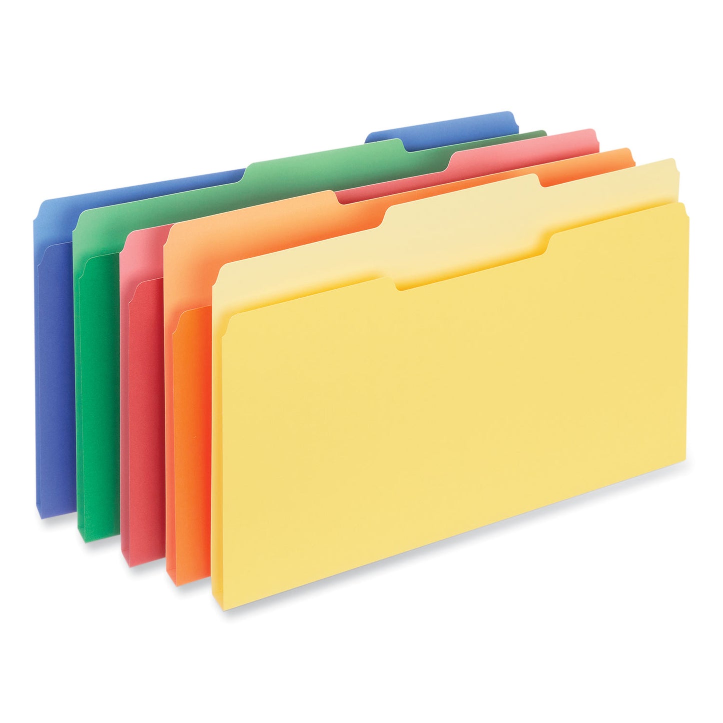 Universal Interior File Folders, 1/3-Cut Tabs: Assorted, Letter Size, 11-pt Stock, Assorted Colors, 100/Box (12306)