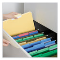 Universal Interior File Folders, 1/3-Cut Tabs: Assorted, Letter Size, 11-pt Stock, Assorted Colors, 100/Box (12306)