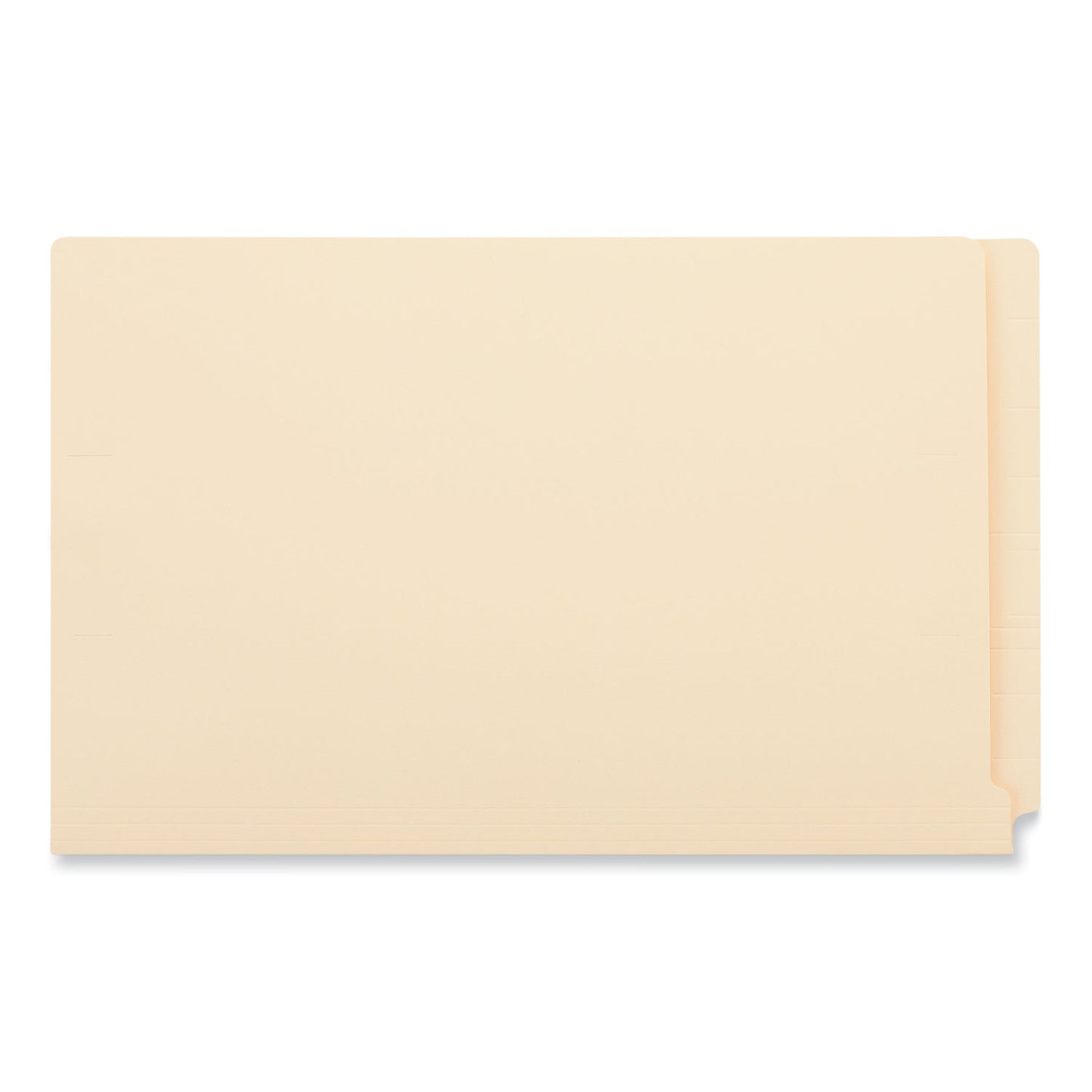 Universal Reinforced End Tab Fastener Folders, 0.75" Expansion, 2 Fasteners, Legal Size, Manila Exterior, 50/Box (13220)