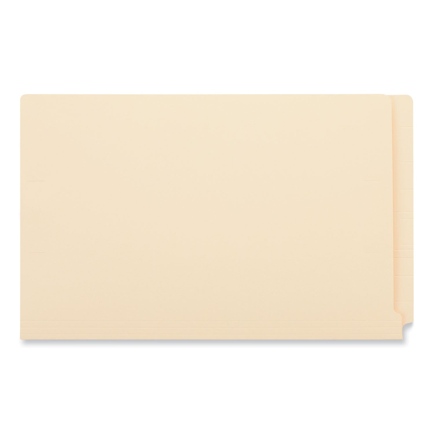 Universal Reinforced End Tab Fastener Folders, 0.75" Expansion, 2 Fasteners, Legal Size, Manila Exterior, 50/Box (13220)