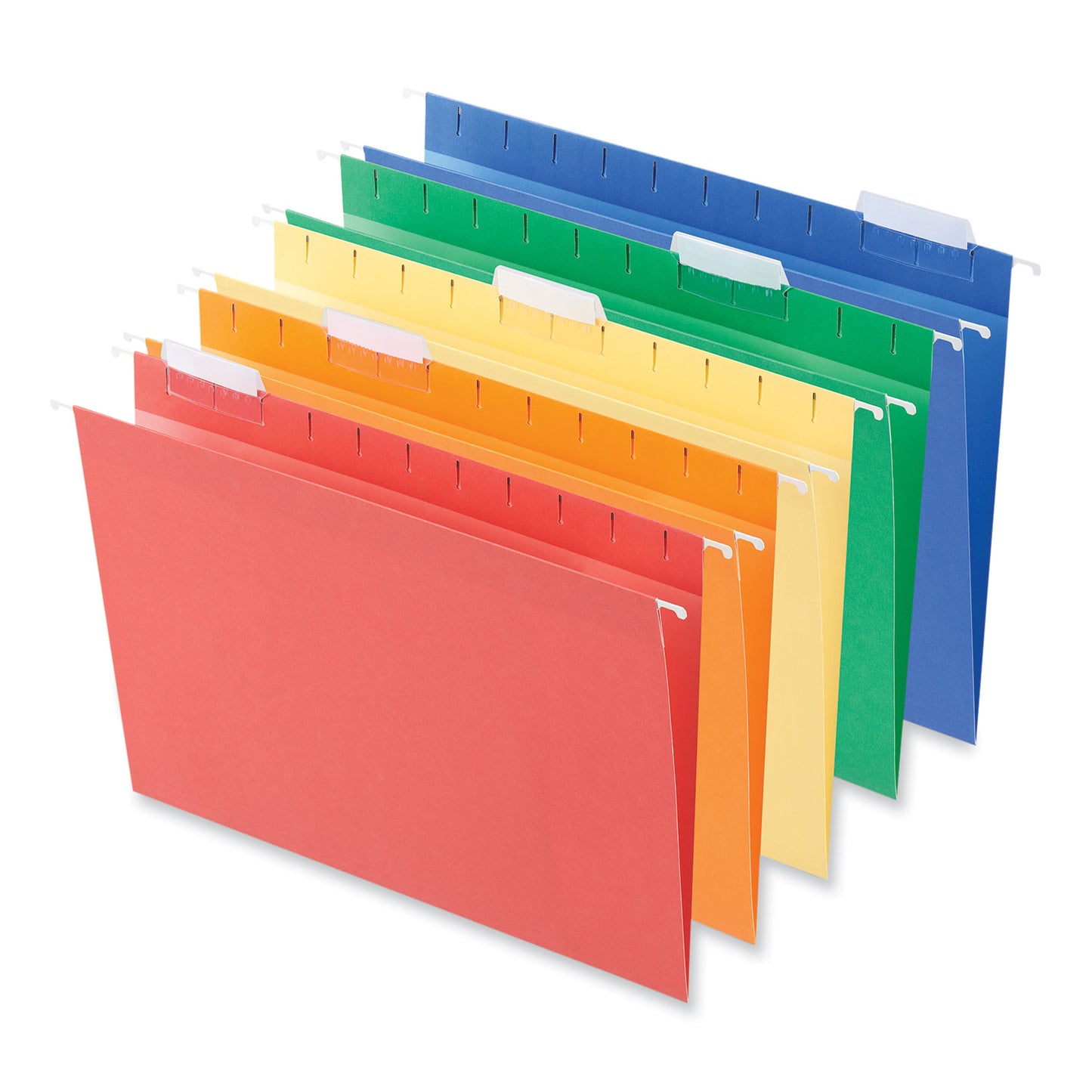 Universal Deluxe Bright Color Hanging File Folders, Letter Size, 1/5-Cut Tabs, Assorted Colors, 25/Box (14121)