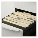 Universal Box Bottom Hanging File Folders, 2" Capacity, Letter Size, 1/5-Cut Tabs, Standard Green, 25/Box (14142)