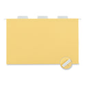 Universal Deluxe Bright Color Hanging File Folders, Legal Size, 1/5-Cut Tabs, Yellow, 25/Box (14219)