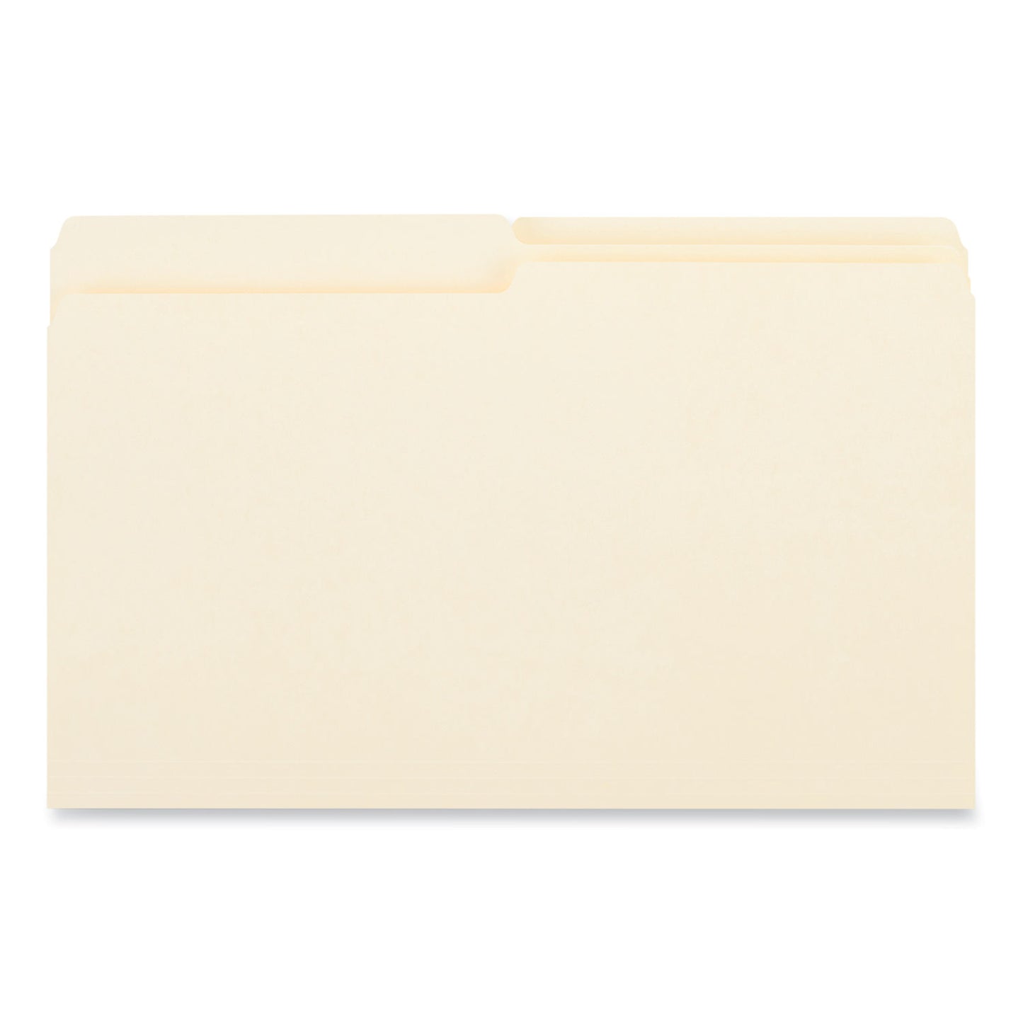 Universal Top Tab File Folders, 1/2-Cut Tabs: Assorted, Legal Size, 0.75" Expansion, Manila, 100/Box (15112)