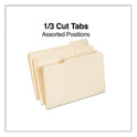 Universal Top Tab File Folders, 1/3-Cut Tabs: Assorted, Legal Size, 0.75" Expansion, Manila, 100/Box (15113)