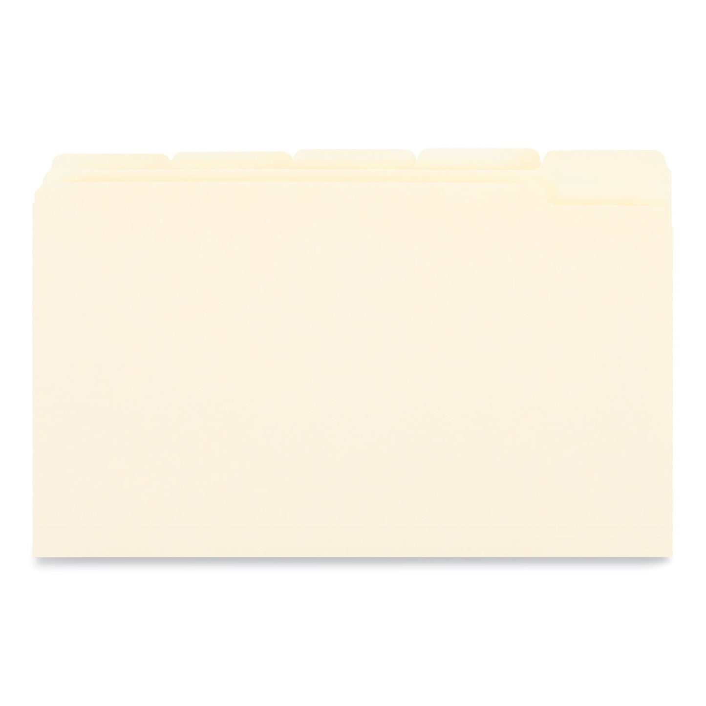 Universal Top Tab File Folders, 1/5-Cut Tabs: Assorted, Legal Size, 0.75" Expansion, Manila, 100/Box (15115)