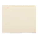 Universal Double-Ply Top Tab Manila File Folders, 1/5-Cut Tabs: Assorted, Letter Size, 0.75" Expansion, Manila, 100/Box (16115)