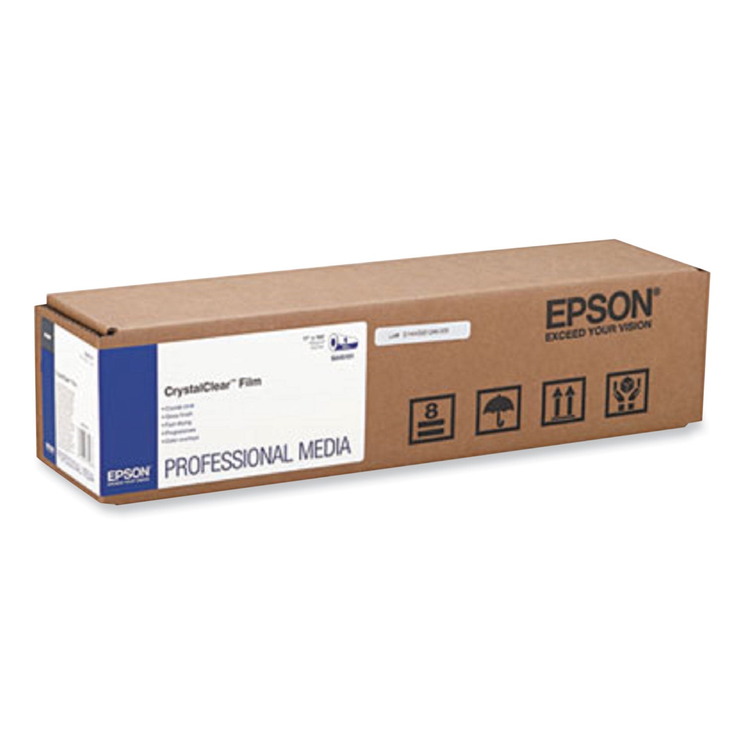 Epson CrystalClear Film, 24" x 100 ft, Glossy Clear (S045152)