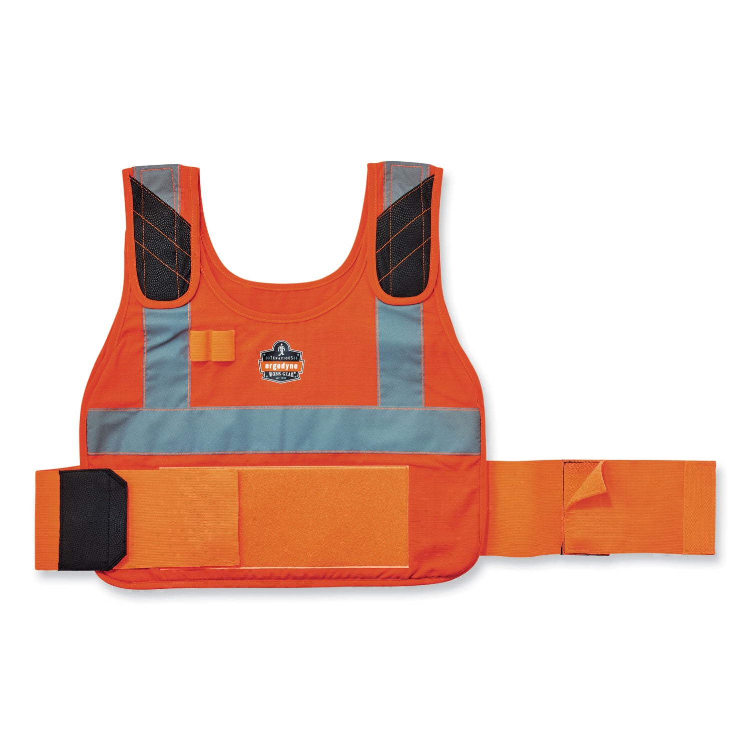 ergodyne Chill-Its 6225 Premium FR Phase Change Cooling Vest, Modacrylic Cotton, Large/X-Large, Orange (12206)