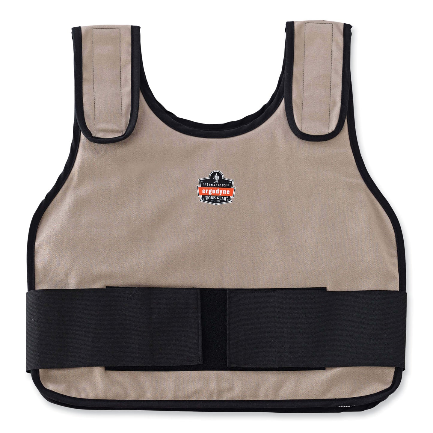 ergodyne Chill-Its 6225 Premium FR Phase Change Cooling Vest, Modacrylic Cotton, Large/X-Large, Khaki (12204)