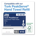 Tork PeakServe Continuous Hand Towel Dispenser, 14.57 x 3.98 x 28.74, Black (552528)