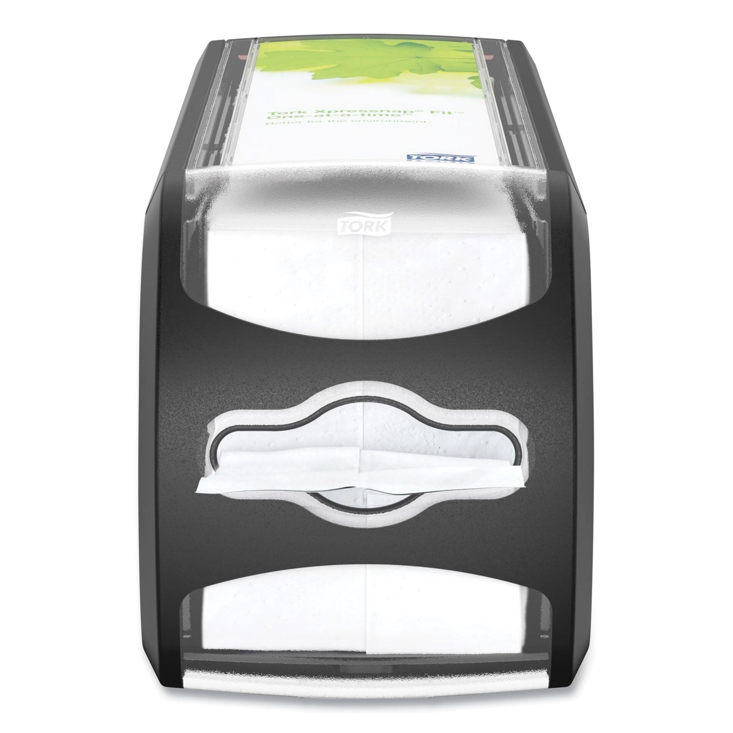 Tork Xpressnap Fit Napkin Dispenser, Countertop, 4.8 x 12.8 x 5.6, Black (7432000)