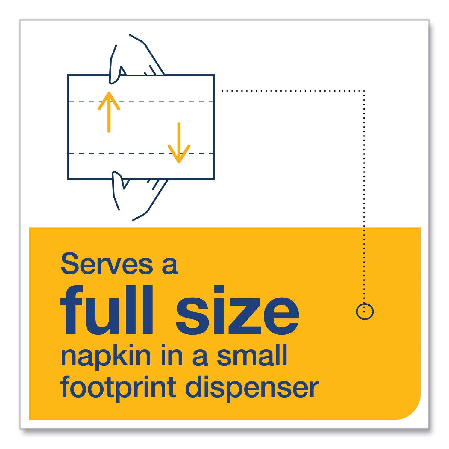 Tork Xpressnap Fit Interfold Dispenser Napkins, 2-Ply, 6.5 x 8.39, White, 120/Pack, 36 Packs/Carton (DX800)