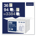 Tork Advanced Facial Tissue, 2-Ply, White, Cube Box, 94 Sheets/Box, 36 Boxes/Carton (TF6830)