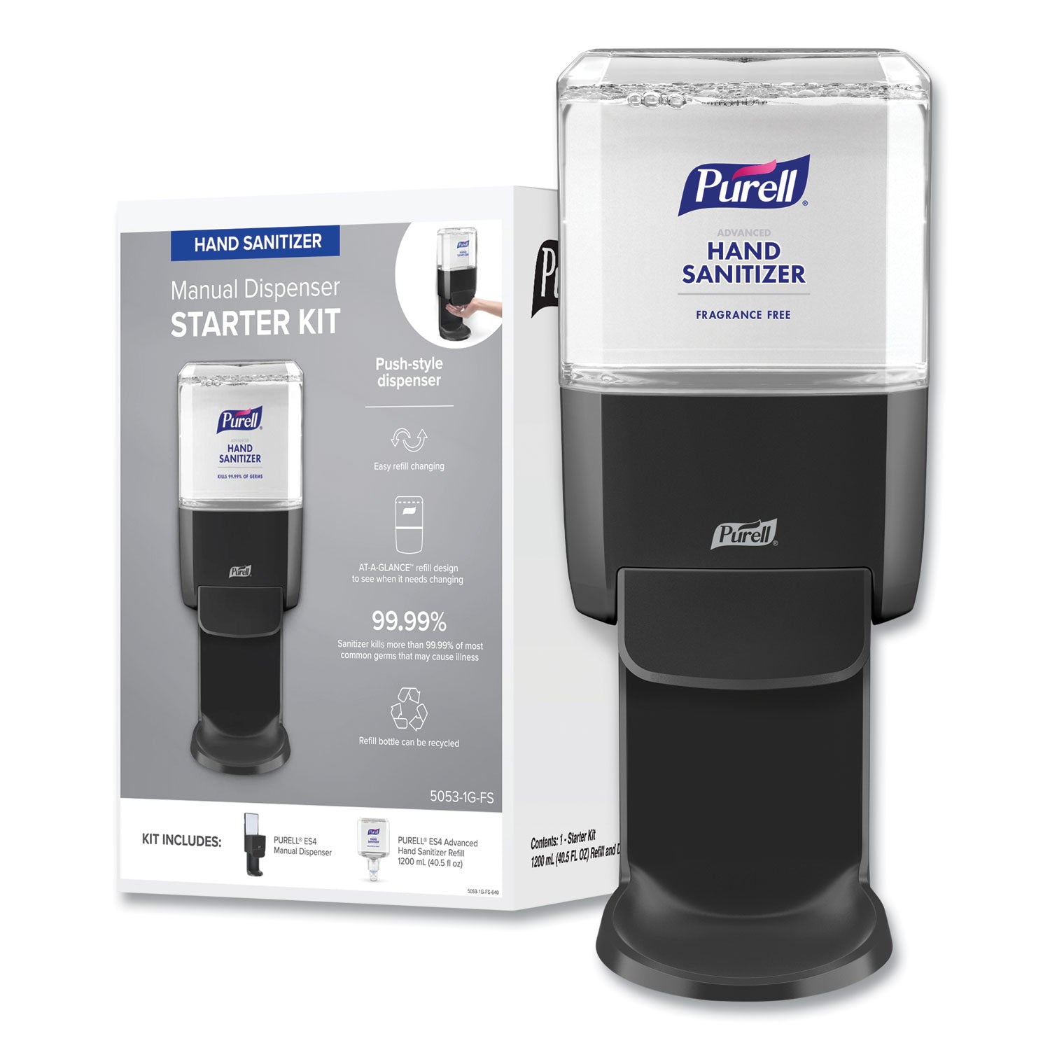 PURELL Advanced Hand Sanitizer Foam ES4 Starter Kit, Graphite (50531GFS)