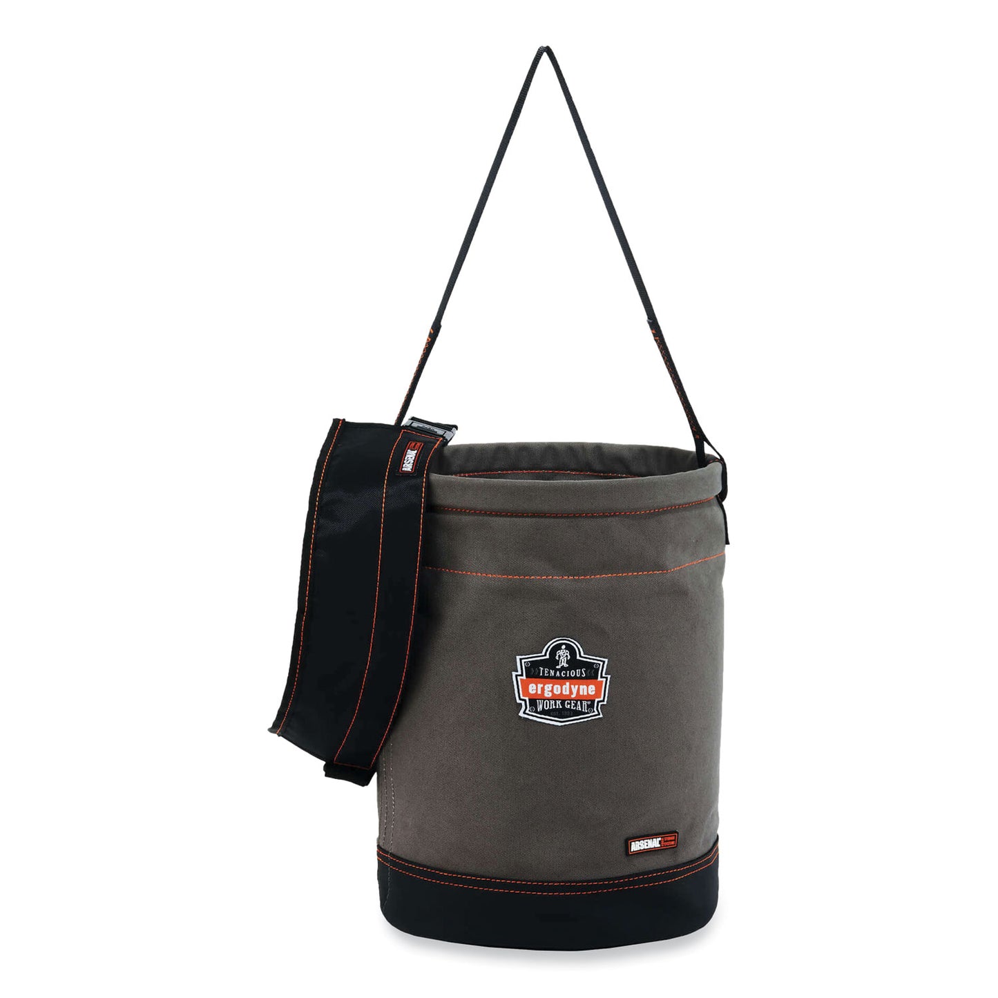 ergodyne Arsenal 5930T Web Handle Canvas Hoist Bucket and Top, 150 lb, Gray (14830)