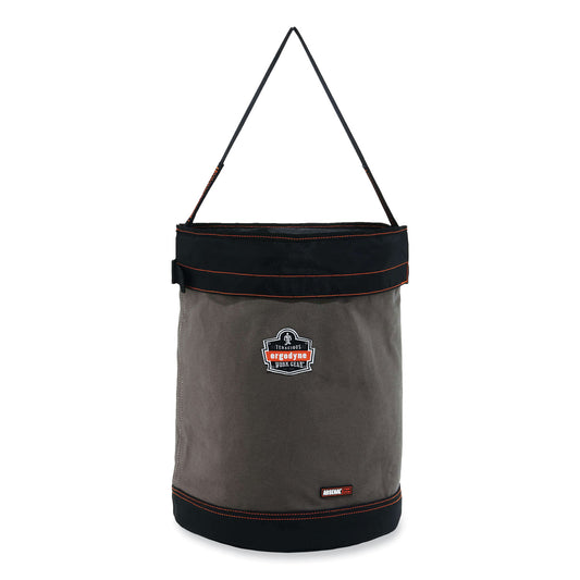 ergodyne Arsenal 5935T Extra-Large Web Handle Canvas Hoist Bucket and Top, 150 lb, Gray (14835)