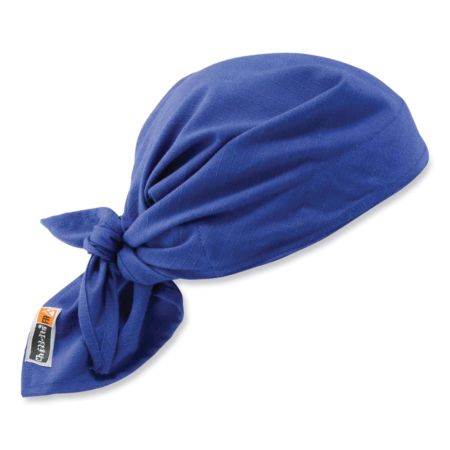 ergodyne Chill-Its 6710FR Fire Resistant Cooling Tie Bandana Triangle Hat, One Size Fits Most, Blue (12627)