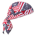 ergodyne Chill-Its 6710CT Cooling PVA Tie Bandana Triangle Hat, One Size Fits Most, Stars and Stripes (12581)