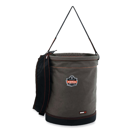 ergodyne Arsenal 5935T Extra-Large Web Handle Canvas Hoist Bucket and Top, 150 lb, Gray (14835)