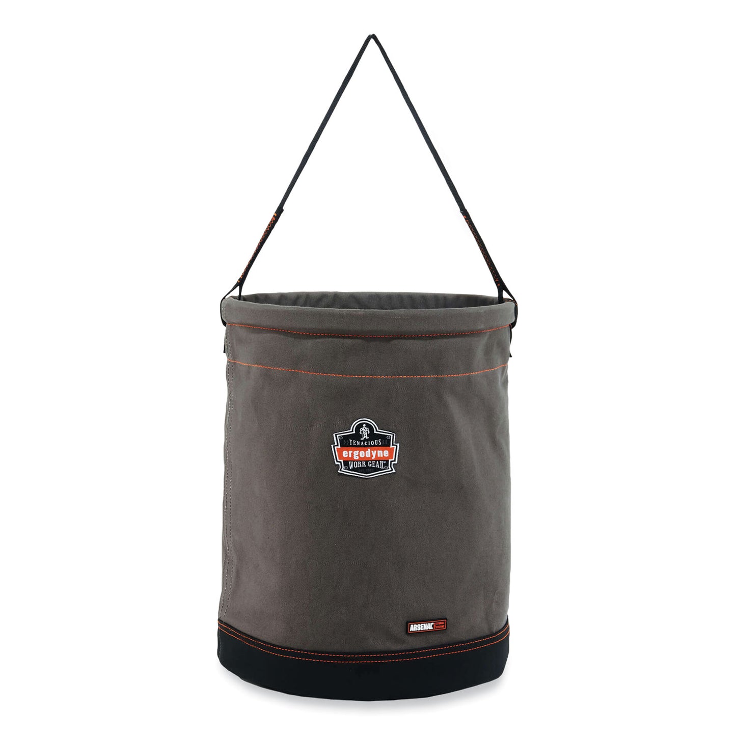 ergodyne Arsenal 5935 Extra-Large Web Handle Canvas Hoist Bucket, 150 lb, Gray (14935)