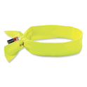 ergodyne Chill-Its 6700FR Fire Resistant Cooling Tie Bandana Headband, One Size Fits Most, Lime (12601)