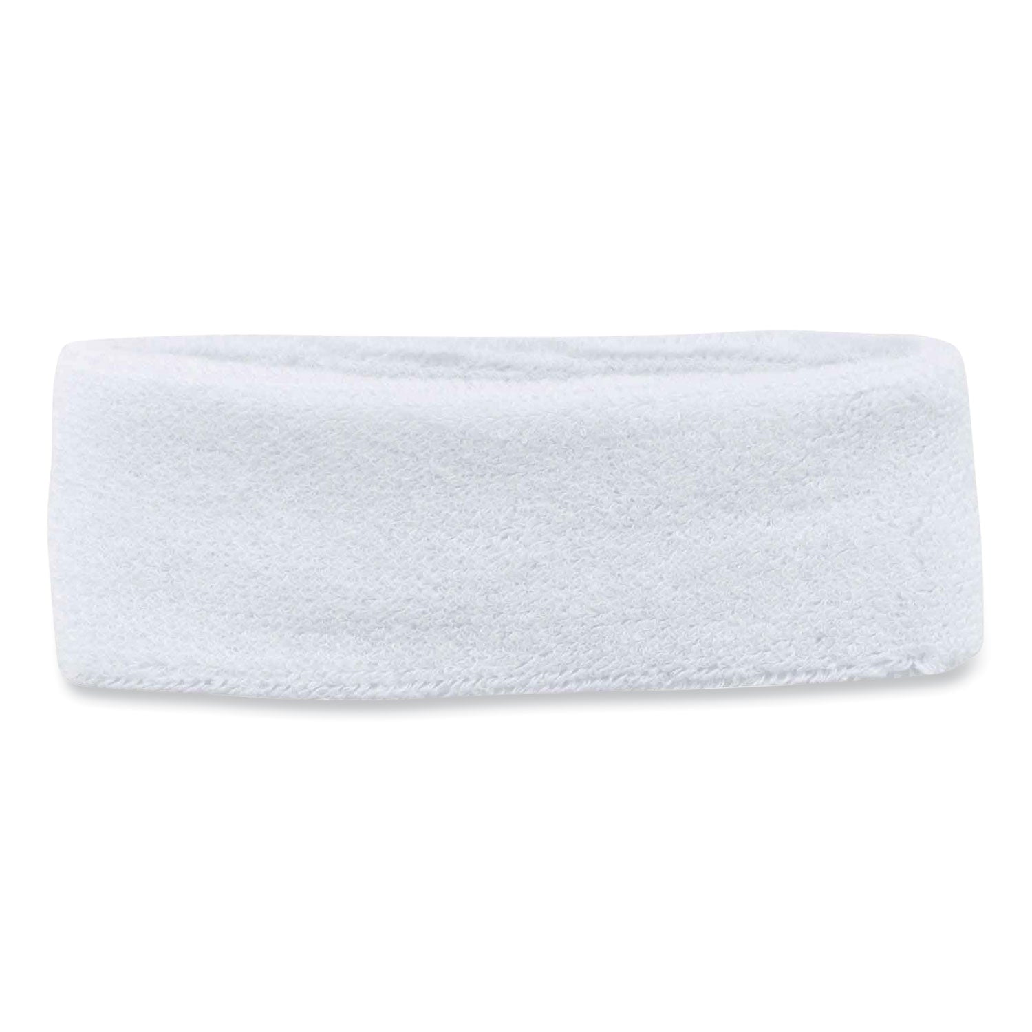 ergodyne Chill-Its 6550 Head Terry Cloth Sweatband, Cotton Terry, One Size Fits Most, White (12450)