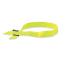 ergodyne Chill-Its 6705 Cooling Embedded Polymers Hook and Loop Bandana Headband, One Size Fits Most, Lime (12321)