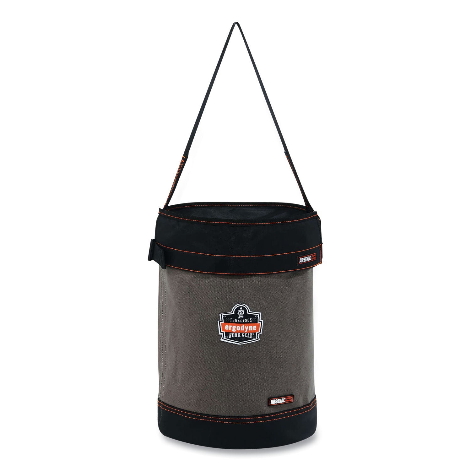 ergodyne Arsenal 5930T Web Handle Canvas Hoist Bucket and Top, 150 lb, Gray (14830)