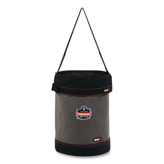 ergodyne Arsenal 5930T Web Handle Canvas Hoist Bucket and Top, 150 lb, Gray (14830)